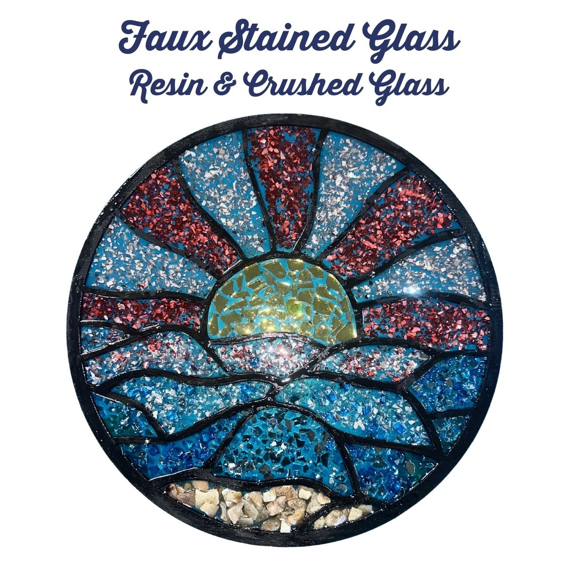 Crushed Glass Suncatcher Options