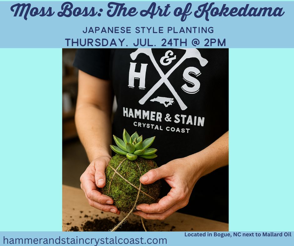 07/24/25 Moss Boss: The Art of Kokedama, Thursday at 2PM