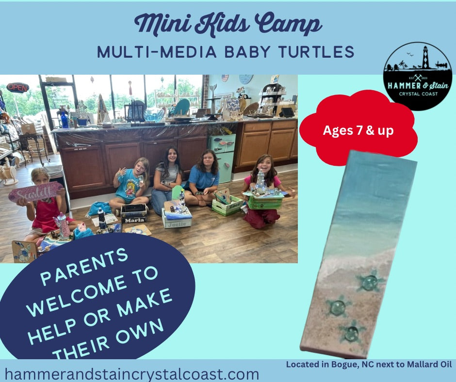 08/16/25 - Mini-Makers - Multi-Media Baby Turtles at 2PM