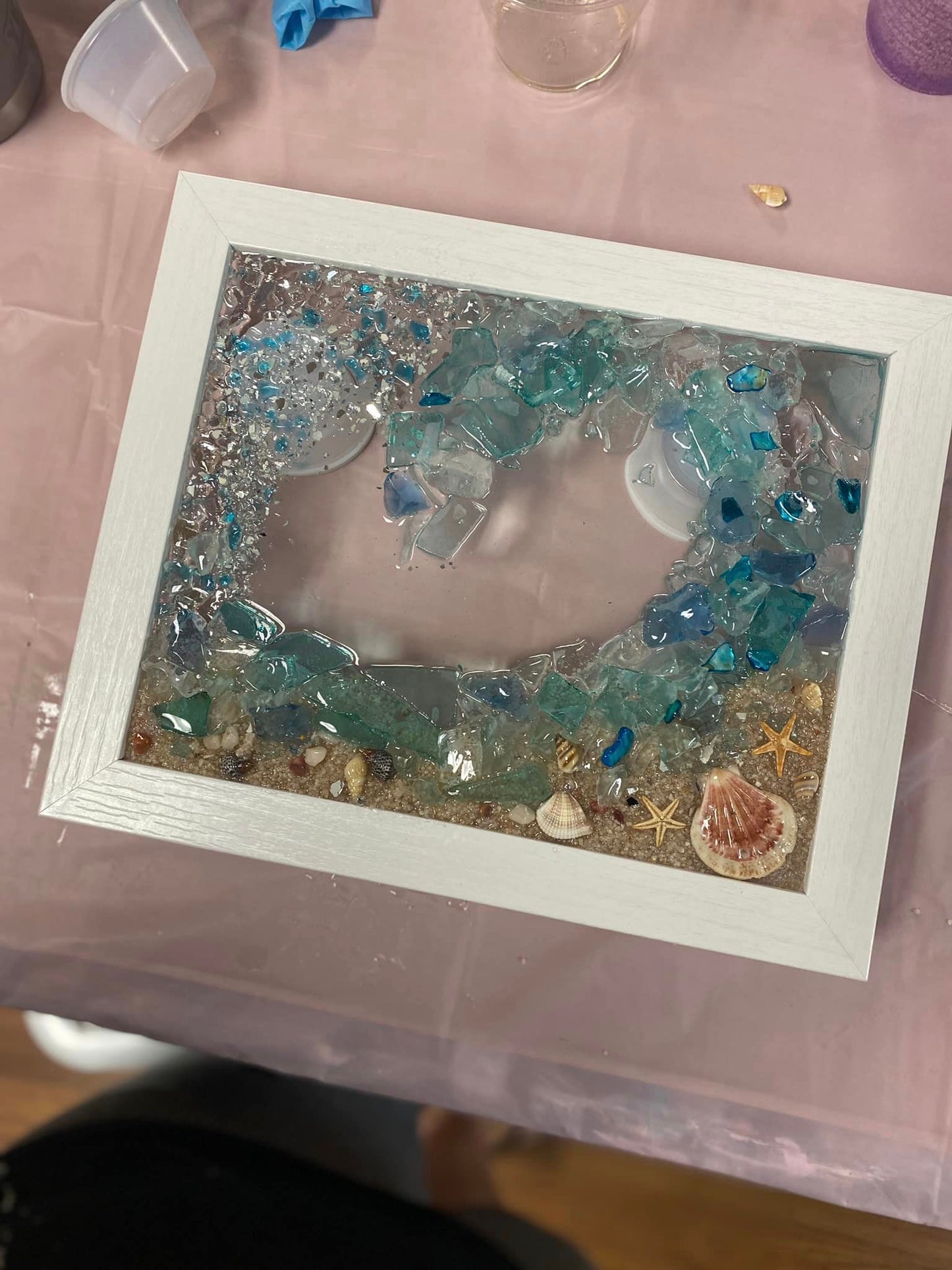 06/12/26 Friday (6PM) Framed Mixed Media Resin Art