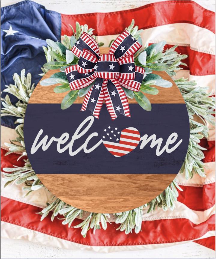 Personalized Patriotic Door Hangers Hammer@Home Kits