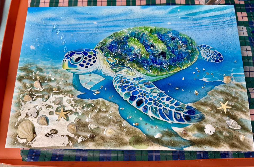 04/18/26 Saturday (2PM) -Luxury Coastal Resin Art Workshop (Choose Your Design)