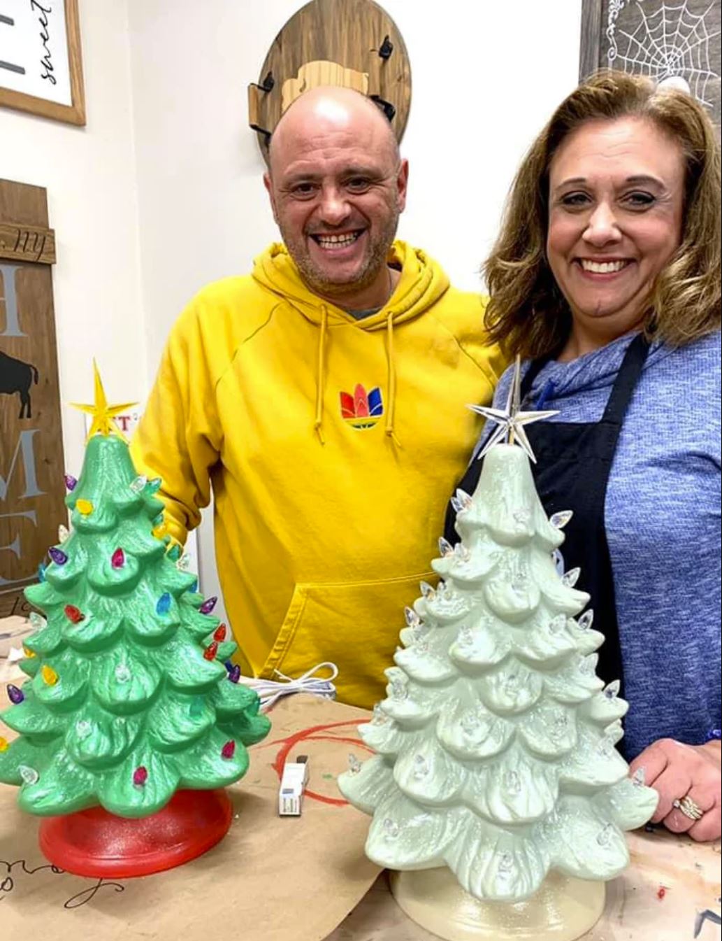 11/21/25 Onslow HD Private Party Vintage Inspired Ceramic Christmas Trees at 6PM