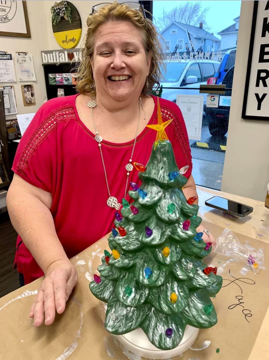 11/21/25 Onslow HD Private Party Vintage Inspired Ceramic Christmas Trees at 6PM