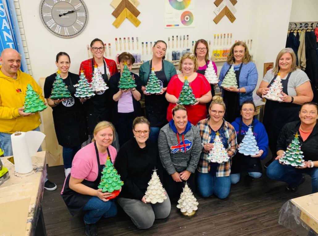 11/21/25 Onslow HD Private Party Vintage Inspired Ceramic Christmas Trees at 6PM
