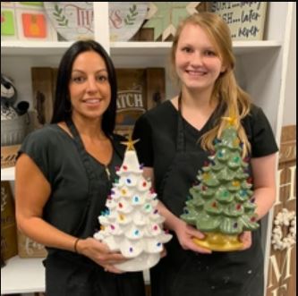 11/21/25 Onslow HD Private Party Vintage Inspired Ceramic Christmas Trees at 6PM