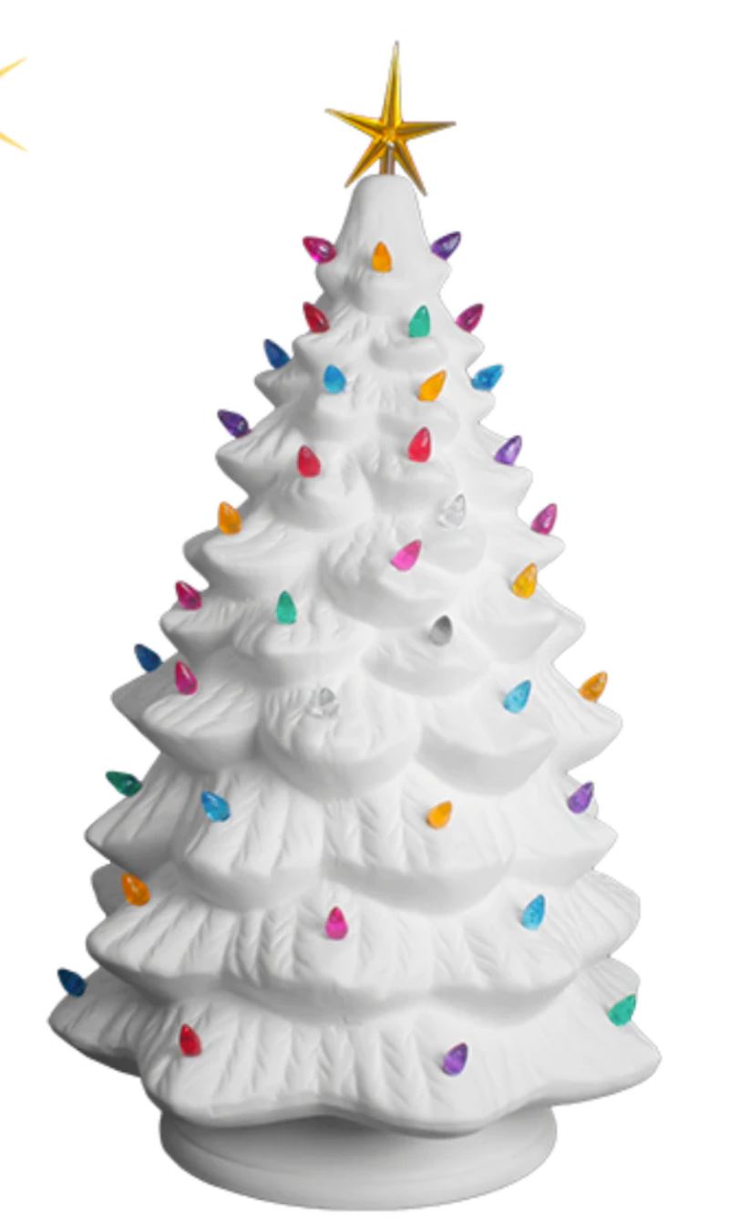 11/21/25 Onslow HD Private Party Vintage Inspired Ceramic Christmas Trees at 6PM