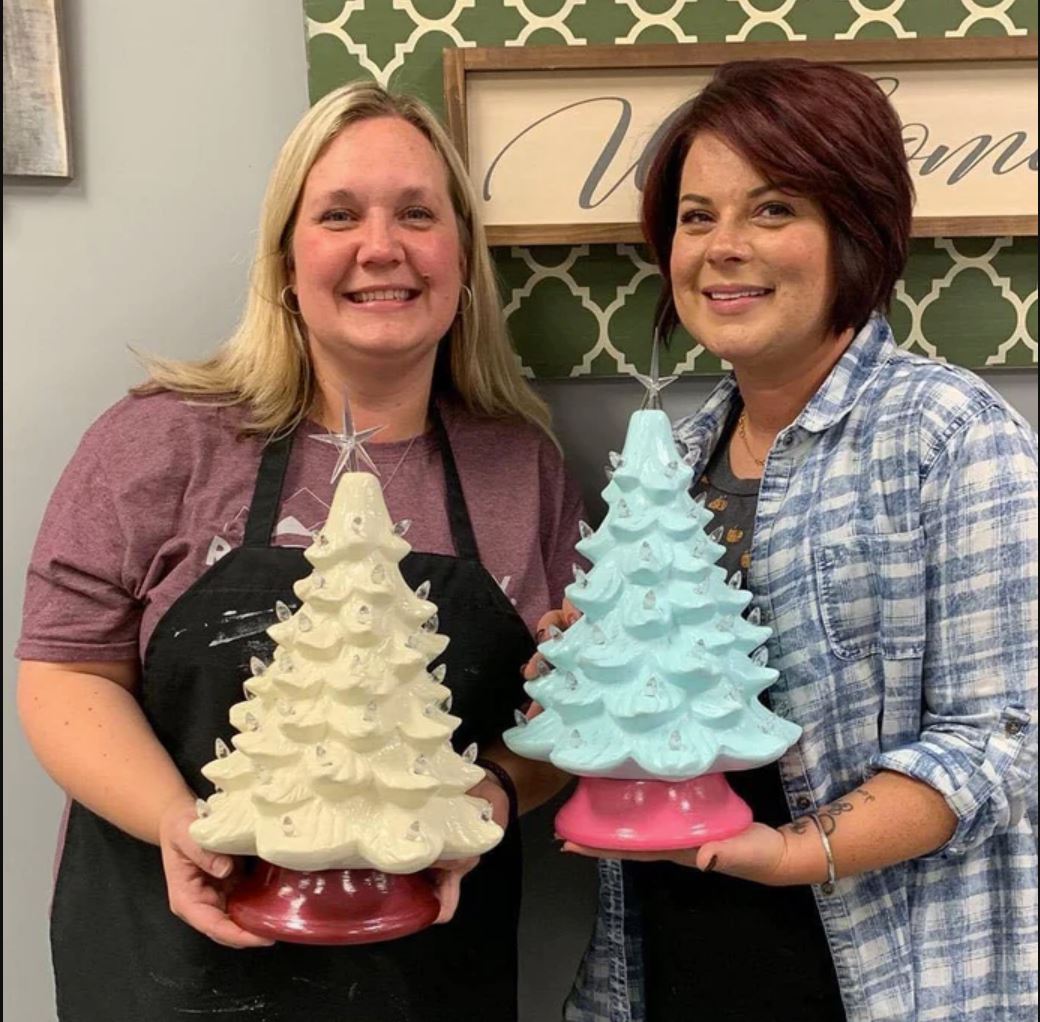 11/21/25 Onslow HD Private Party Vintage Inspired Ceramic Christmas Trees at 6PM