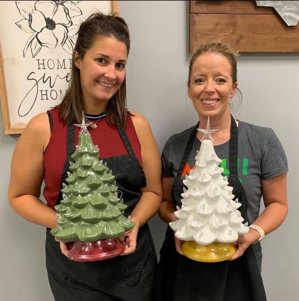 11/21/25 Onslow HD Private Party Vintage Inspired Ceramic Christmas Trees at 6PM