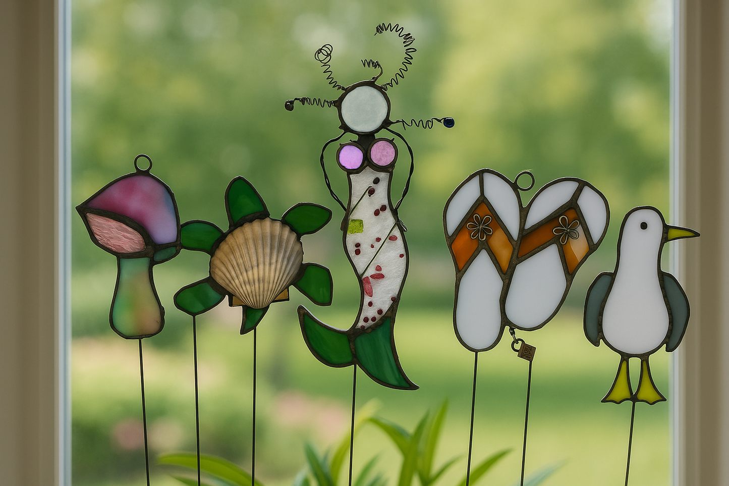 08/24/25 - Stained Glass Plant Stakes & Suncatchers at 2PM