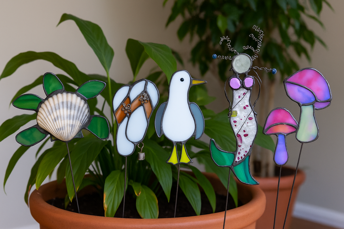 08/24/25 - Stained Glass Plant Stakes & Suncatchers at 2PM