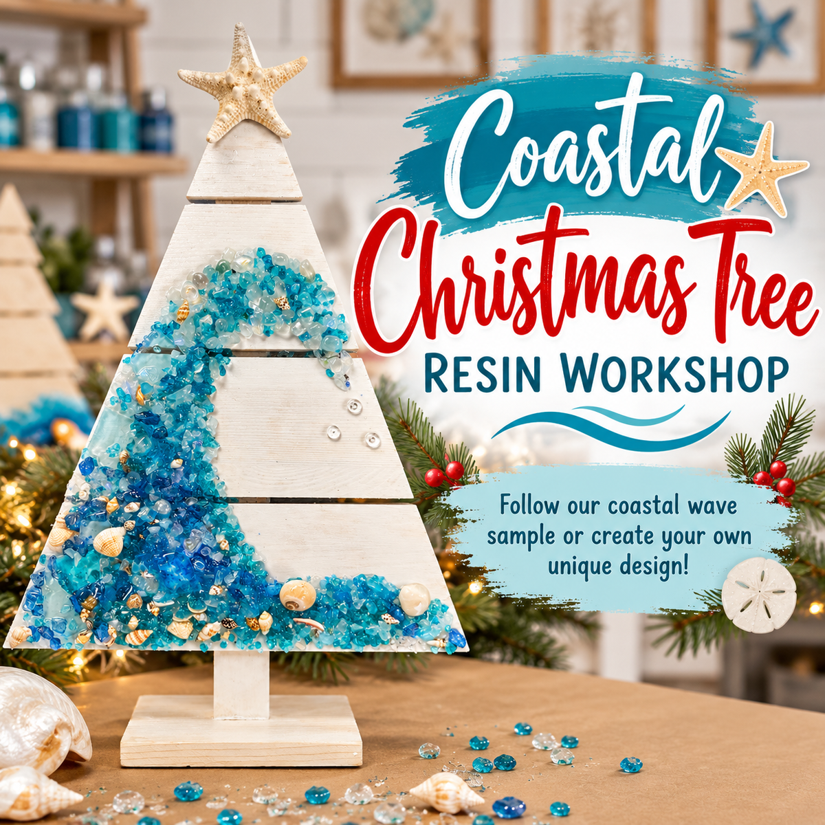 11/20/2026 - Friday (6pm) - Resin Coastal Christmas Tree