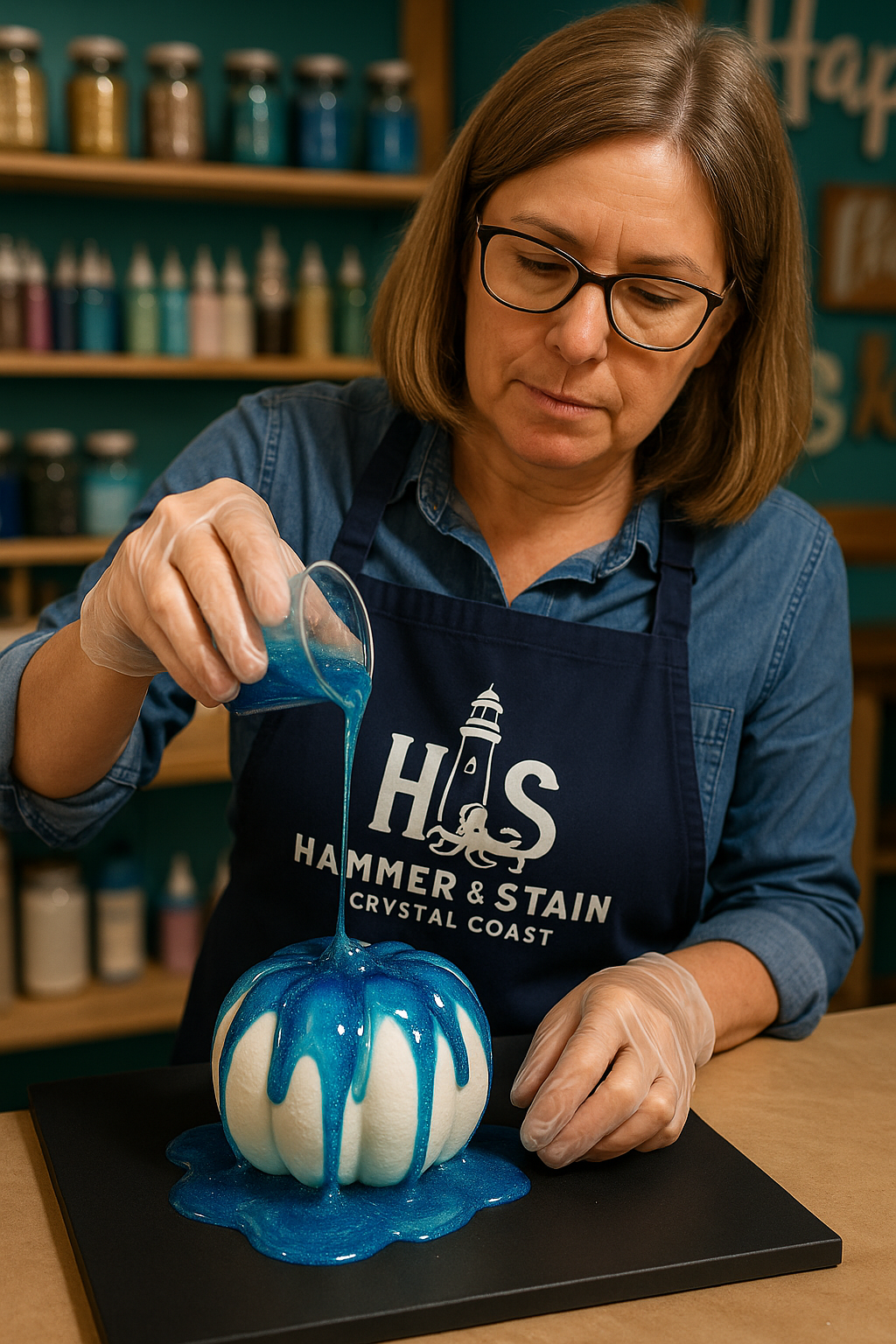 10/16/2025 - 🌙 Design Nite Workshop: The Great Pumpkin Pour at 6PM