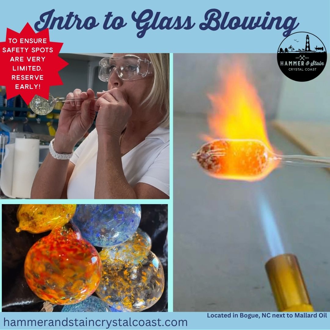 08/29/2025 Intro to Glass Blowing from 6PM to 8:30PM