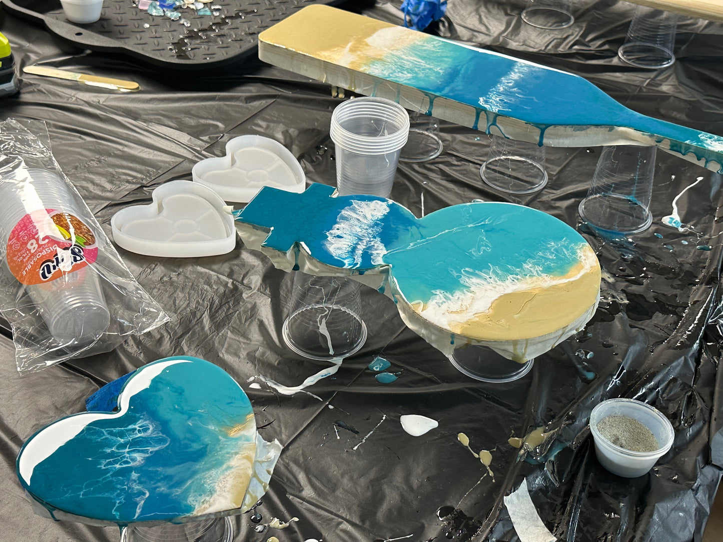 06/07/2025 Your Choice Resin Pour - Charcuterie Boards, Surf Boards & More Saturday at 6M