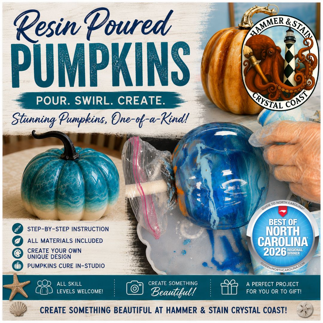 08/29/26 Saturday (6PM) Resin Poured Pumpkins