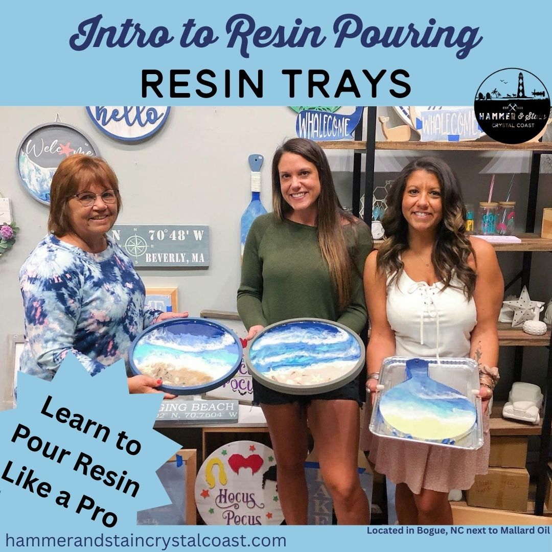 10/18/2025 - Intro to Resin - Resin Waves - Serving Trays at 6PM