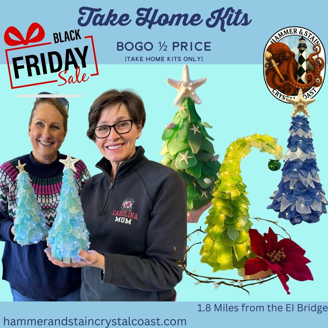 BOGO 1/2 Off Sea Glass Tree Take Home Kits