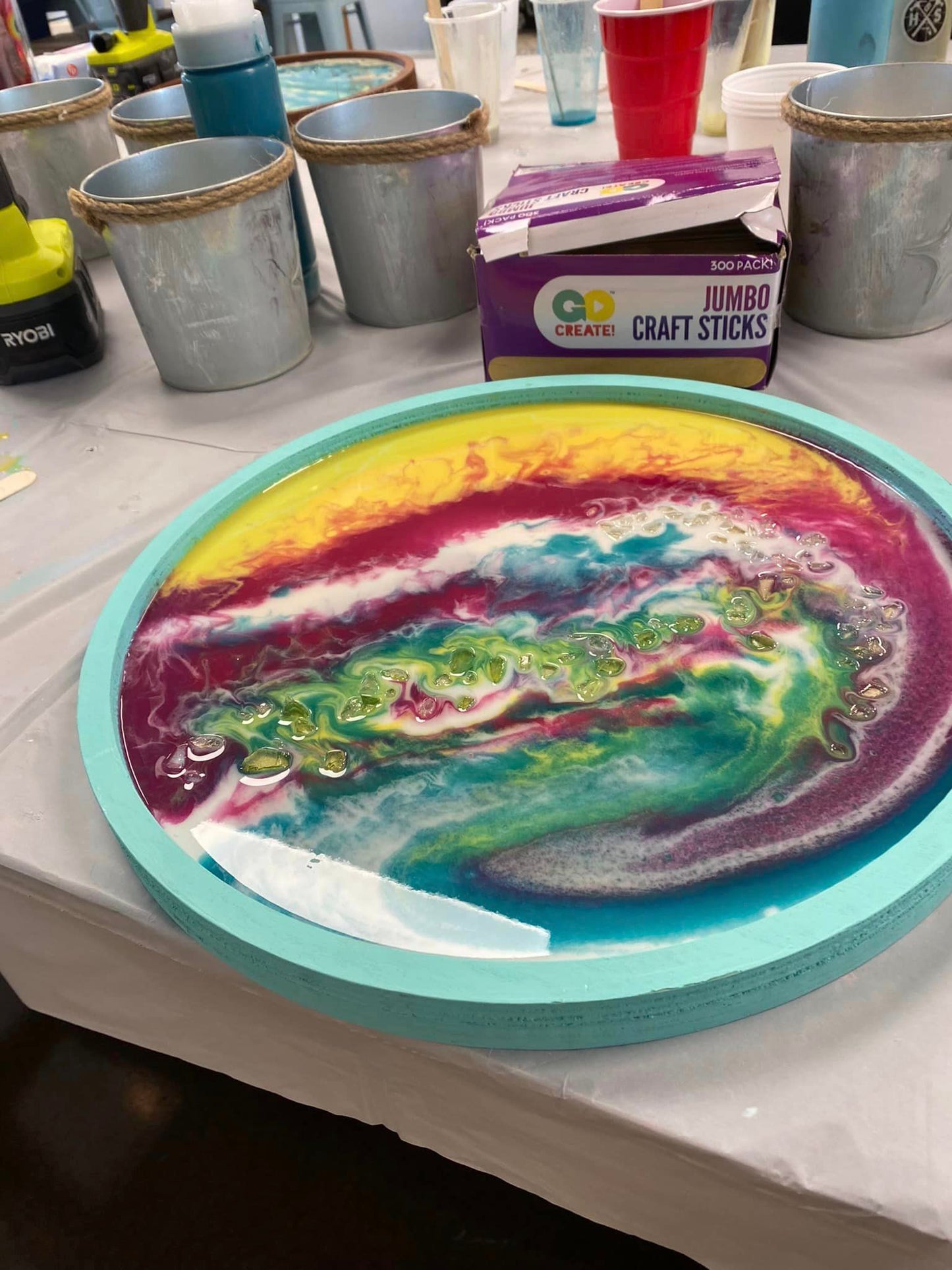 10/18/2025 - Intro to Resin - Resin Waves - Serving Trays at 6PM