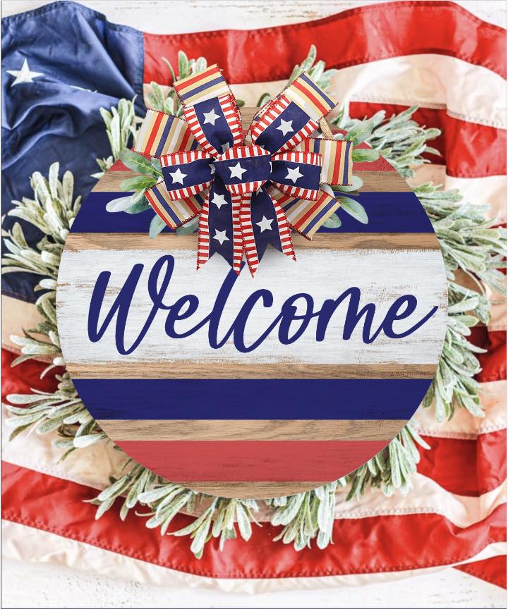 Personalized Patriotic Door Hangers Hammer@Home Kits