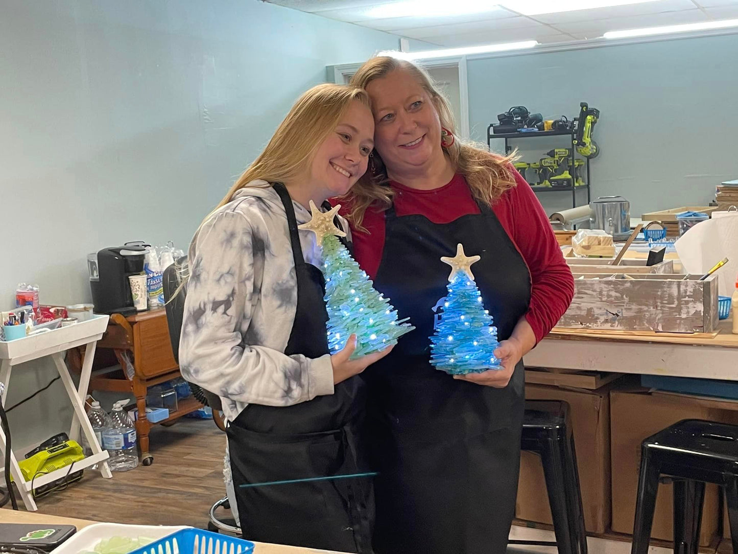 09/10/2026 (Thursday) 1PM - Lighted Sea Glass* Tree Workshop