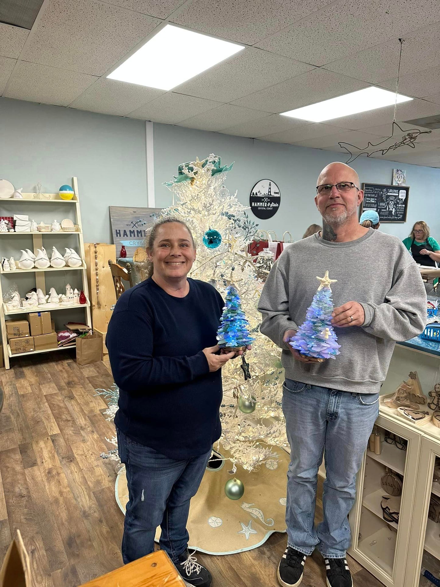 09/10/2026 (Thursday) 1PM - Lighted Sea Glass* Tree Workshop