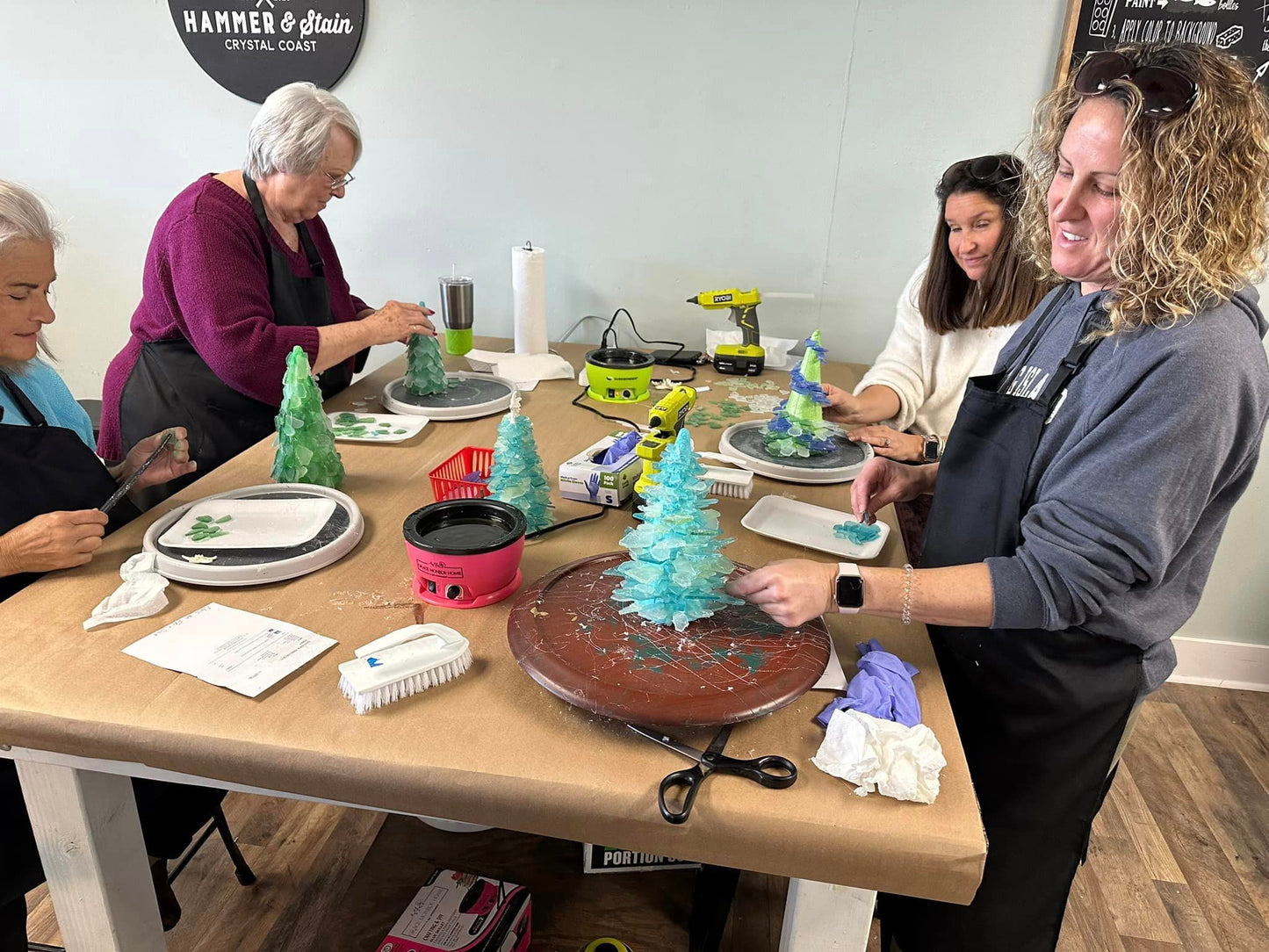 09/10/2026 (Thursday) 1PM - Lighted Sea Glass* Tree Workshop