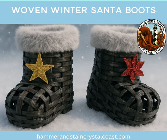 12/12/2025 - Woven Winter Santa Boots at 1PM
