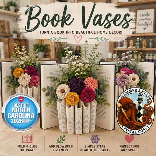 08/08/26 Saturday (2PM) Book Vases