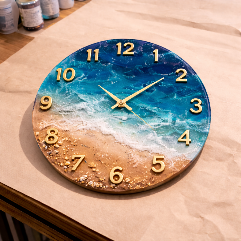 01/24/2026 Resin Wave Clocks - 2PM