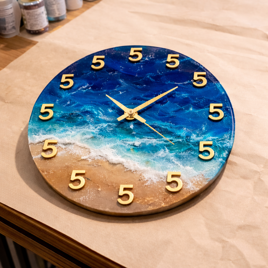 01/24/2026 Resin Wave Clocks - 2PM