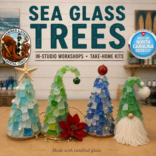 09/10/2026 (Thursday) 1PM - Lighted Sea Glass* Tree Workshop