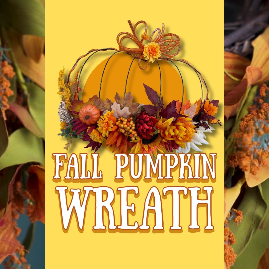 10/04/2026 (Sunday) 2PM - Fall Pumpkin Wire Frame Wreath