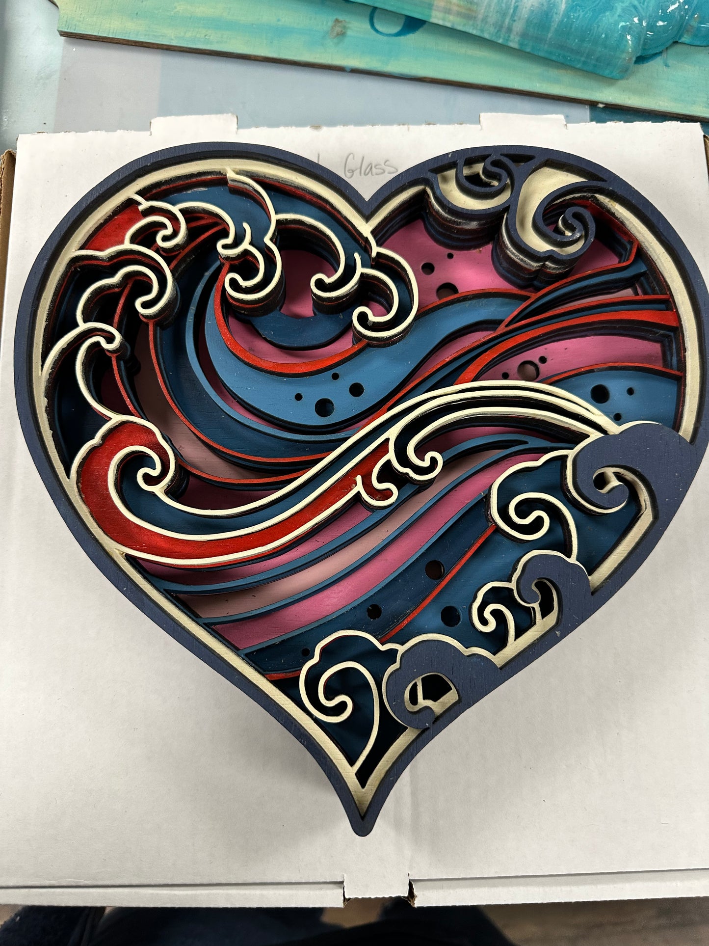 01/24/26 - "Love Comes in Waves" - Layered Art  - 6PM