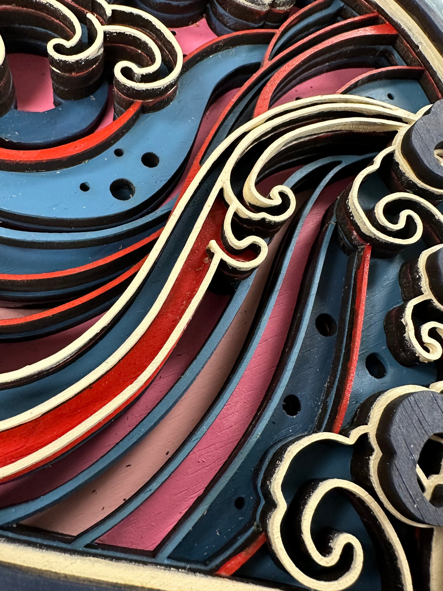 01/24/26 - "Love Comes in Waves" - Layered Art  - 6PM