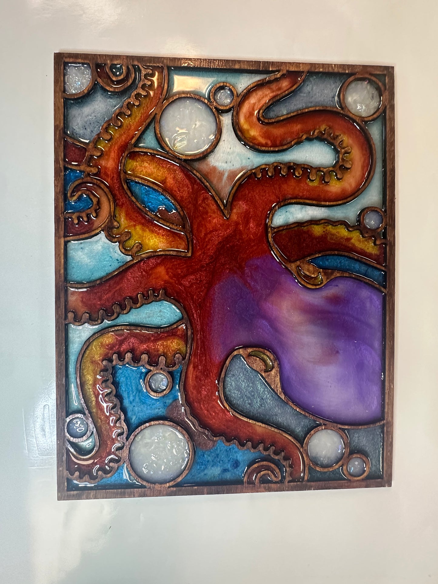07/19/25 - Faux Stained Glass w/ Resin and Crushed Glass - Saturday at 6PM