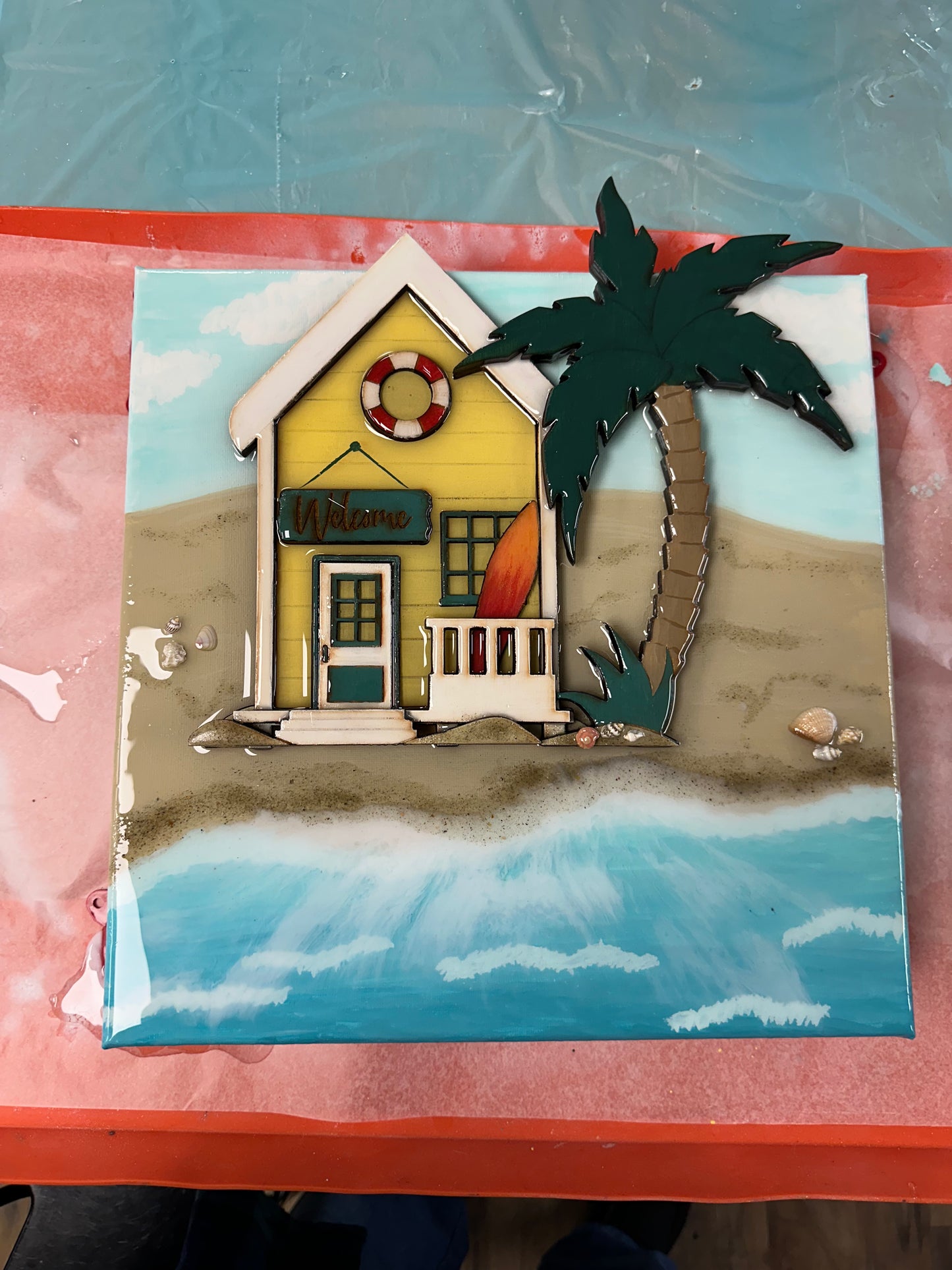 02/21/26 - Saturday (6PM) Resin Beach Chair & Palm (2nd in the Series!)