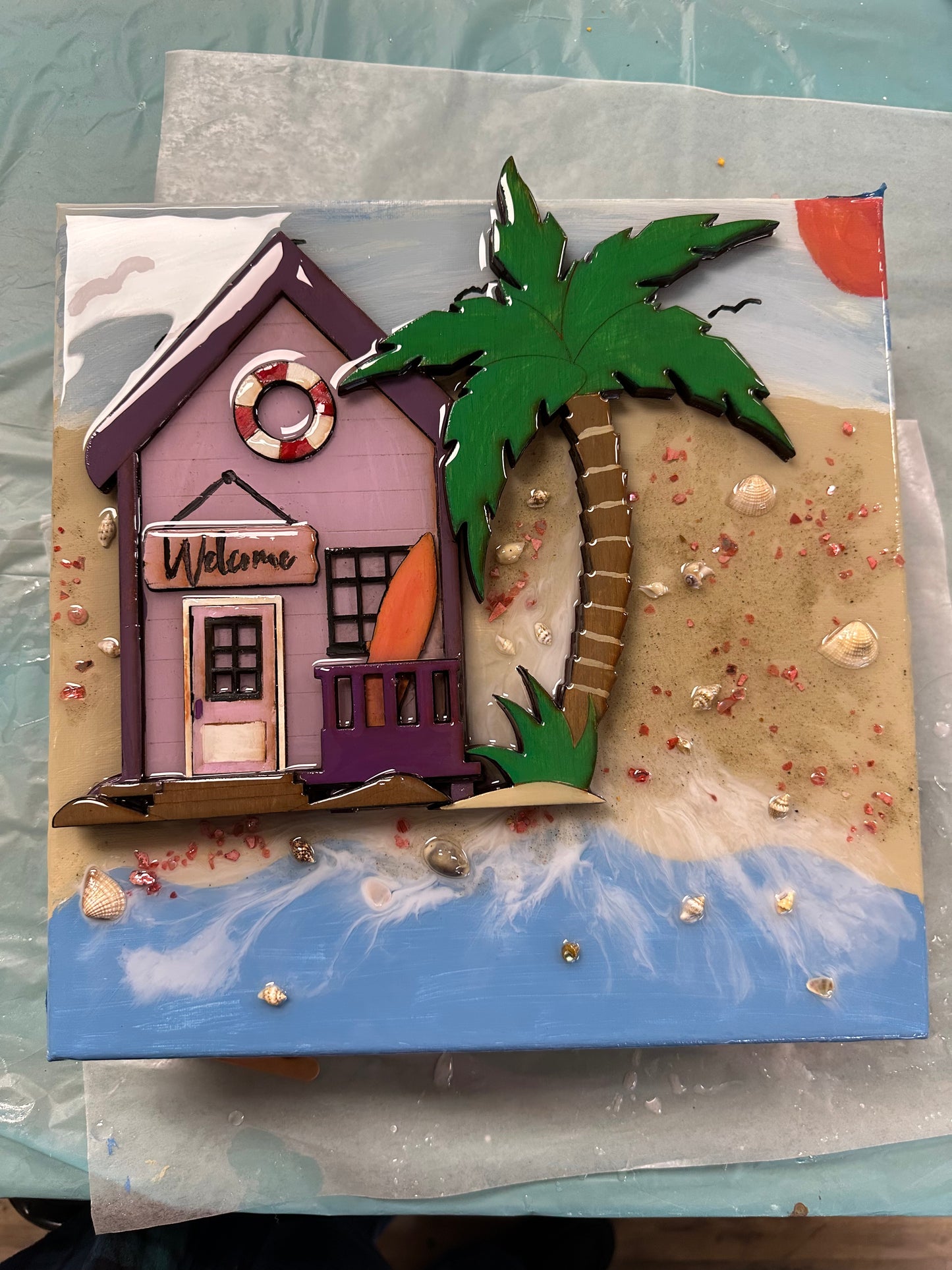 02/21/26 - Saturday (6PM) Resin Beach Chair & Palm (2nd in the Series!)