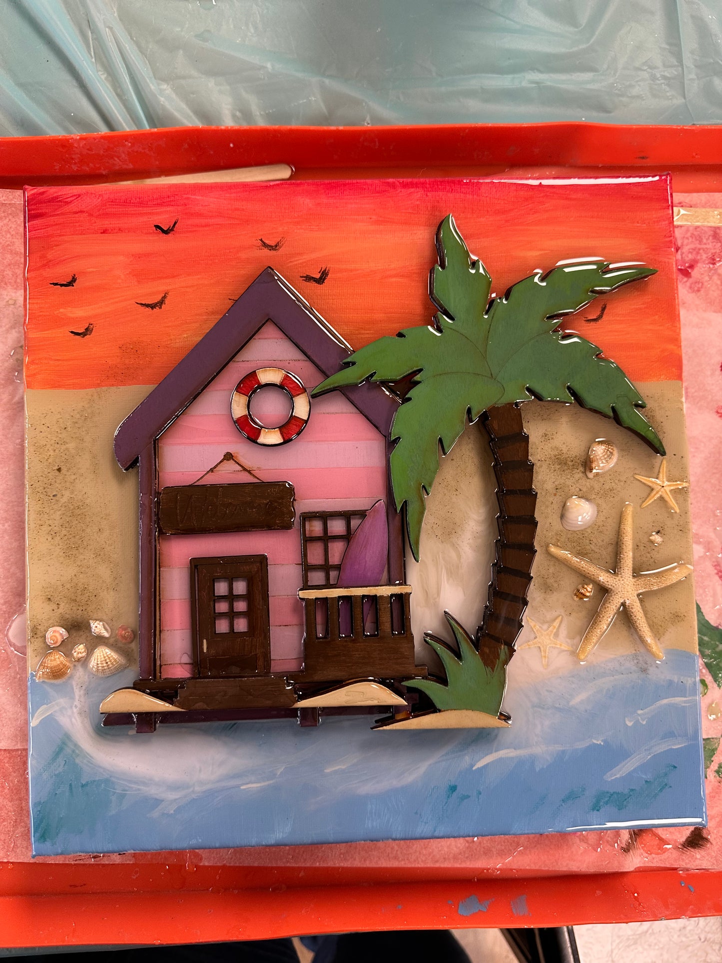 02/21/26 - Saturday (6PM) Resin Beach Chair & Palm (2nd in the Series!)