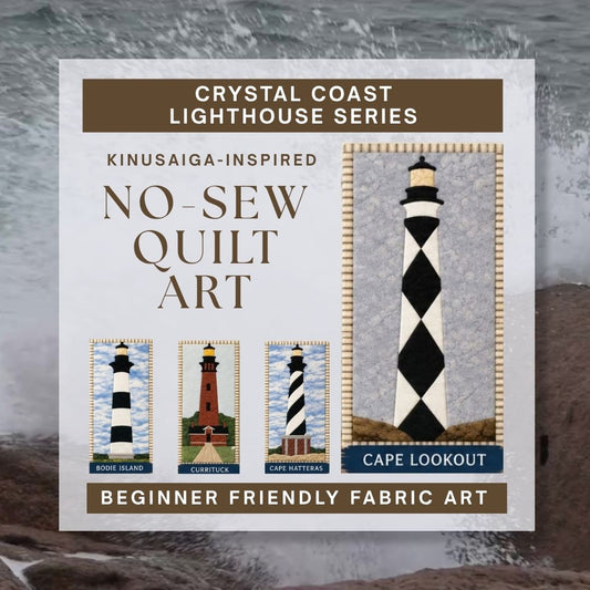 10/03/2026 - (Saturday) 2PM - Kinusaiga Lighthouses - No-Sew Quilted Fabric Art