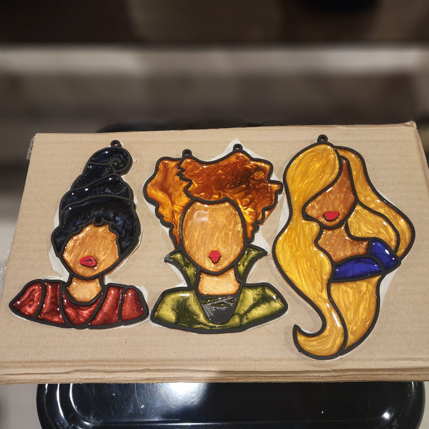 10/08/2025 - Sanderson Sister Faux Stained Glass Suncatchers - 6PM
