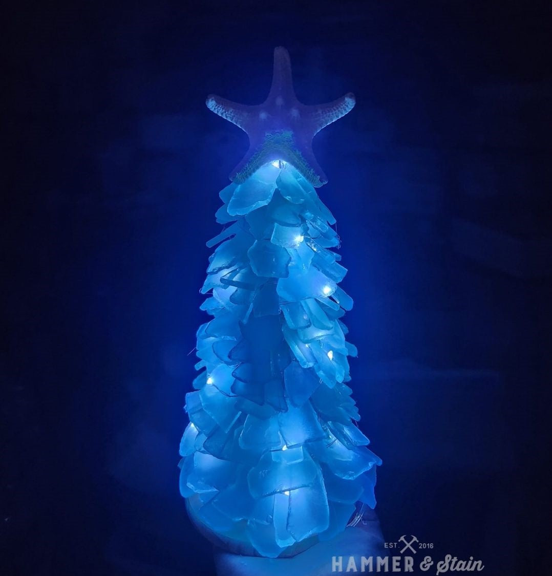 09/10/2026 (Thursday) 1PM - Lighted Sea Glass* Tree Workshop