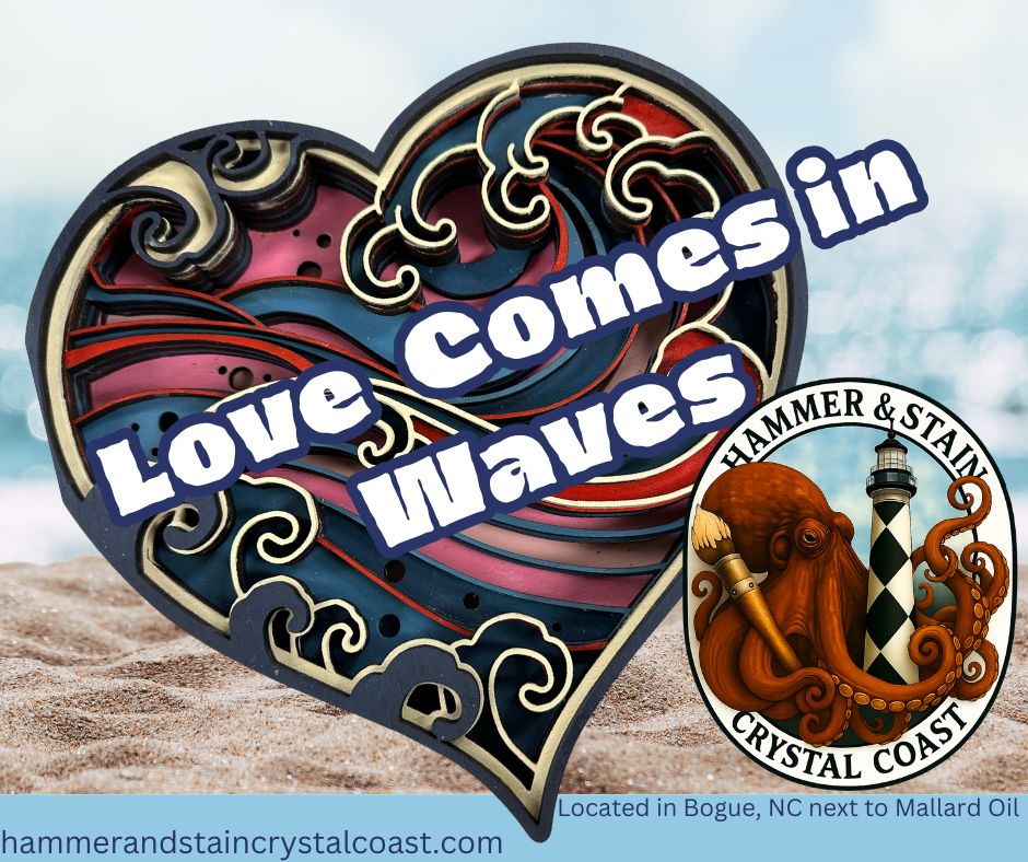 01/24/26 - "Love Comes in Waves" - Layered Art  - 6PM