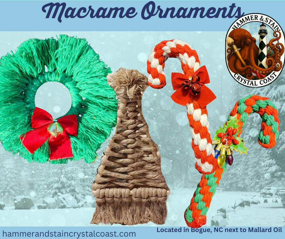 11/28/2025 - Macramé Ornaments Workshop at 1PM