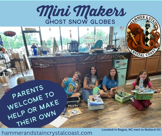 10/11/2025 - Mini-Makers Ghost Snow Globes at 2PM