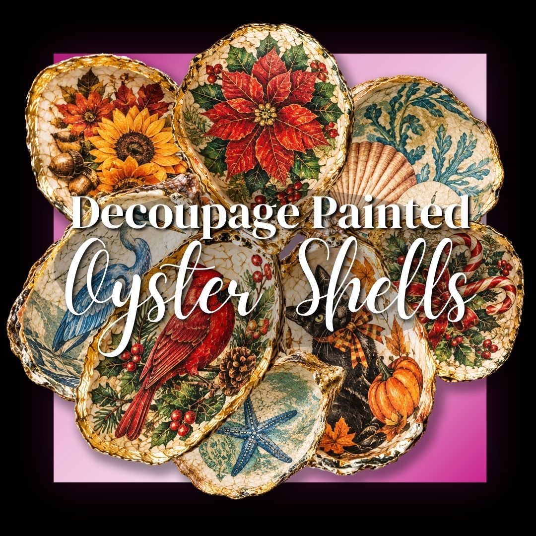 10/22/26 (1pm) - Decoupage Painted Oyster Shells