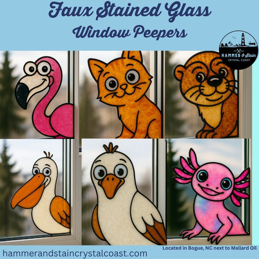 08/31/25 - Faux Stained Glass Resin Window Peepers at 2PM