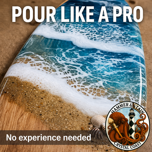 04/18/26 - Saturday (6PM) - Resin Open Pour Experience: Pour Like a Pro