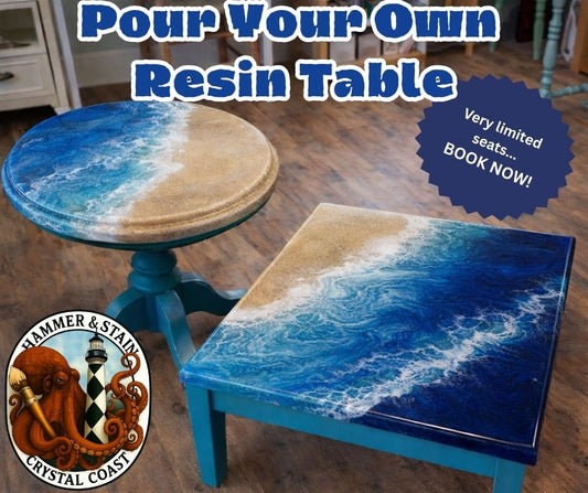 02/21 & 02/22/26 Saturday & Sunday (1pm) Pour Your Own Resin Table