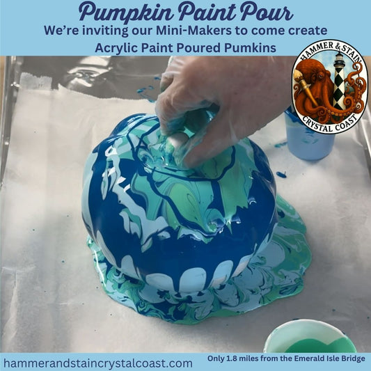 10/18/2025 - Mini-Makers Pumpkin Paint Pour at 2PM